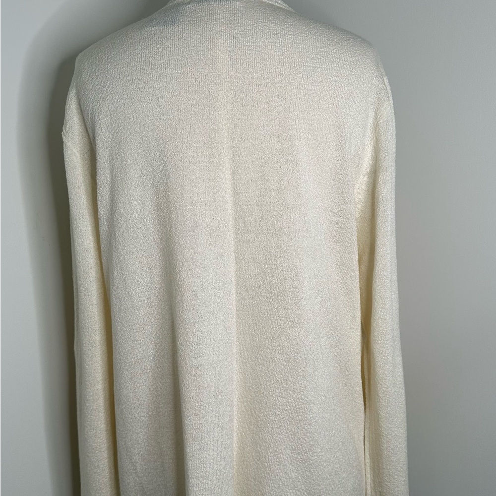 White Stag XL "2 in 1" sweater set. Cream color with longer length cardigan. - Picture 4 of 9
